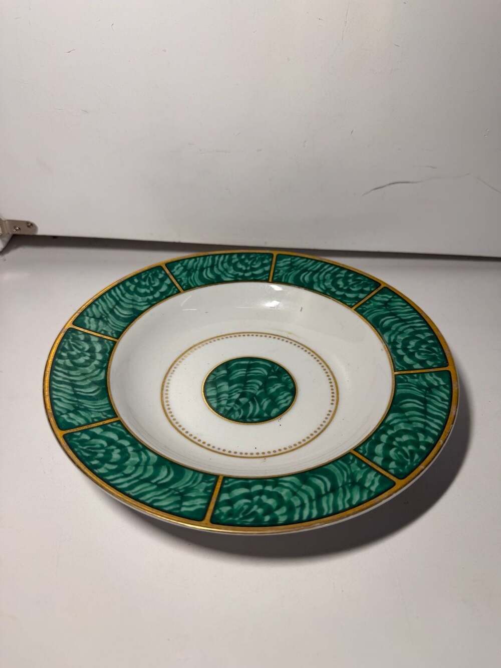 Georges Briard Imperial Malachite Porcelain Saucer Plate